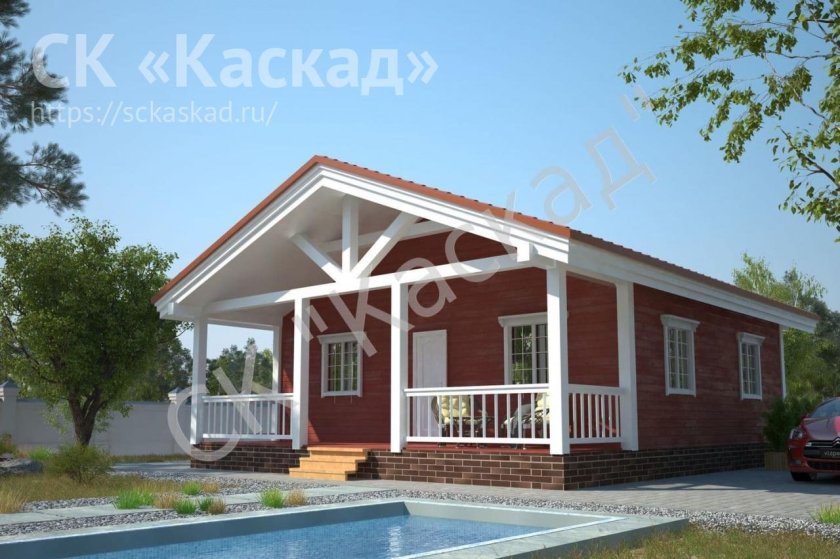 Проект одноэтажного дома кд-35