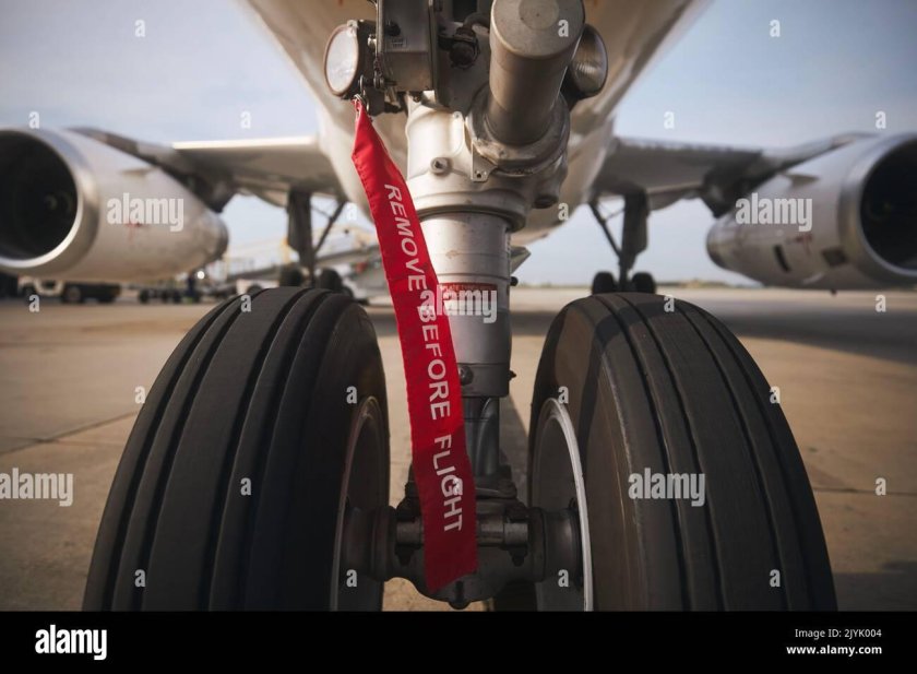 Remove before Flight на запасной двери самолета