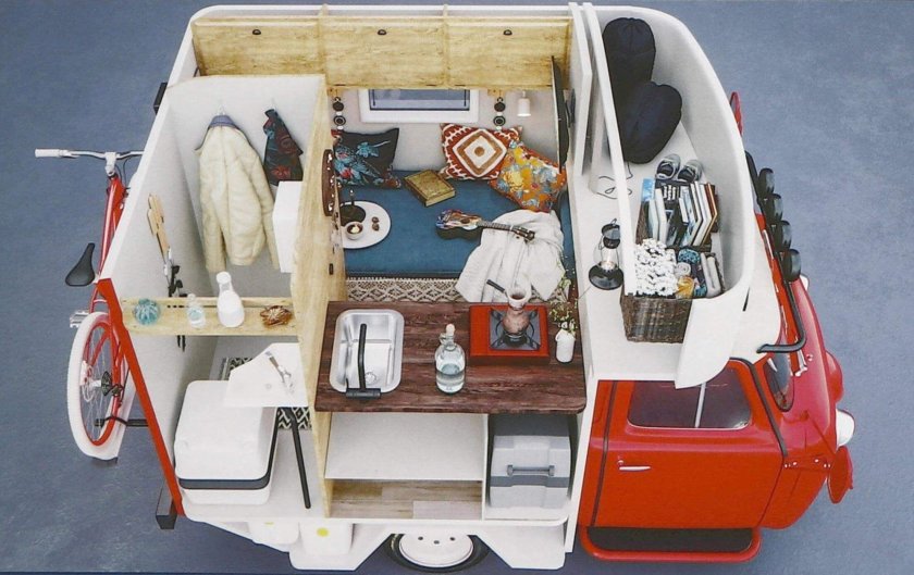 Piaggio Ape 50 — Bufalino кемпер