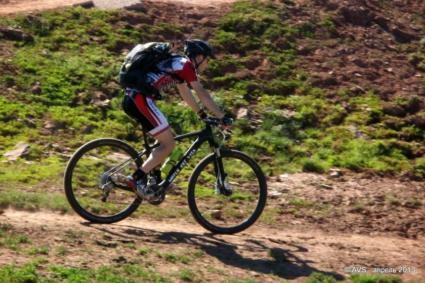 Посадка на МТБ велосипеде