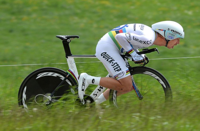 Посадка велогонщика