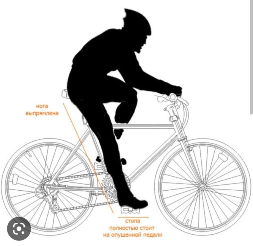 Правильная посадка велосипедиста