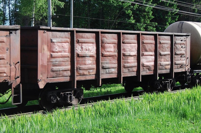 Полувагон с глухим кузовом