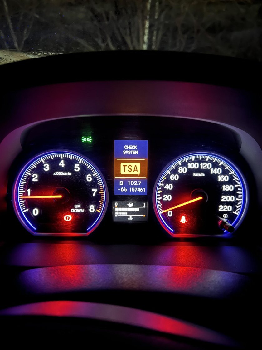 Вылезла ошибка TSA Хонда Аккорд 8