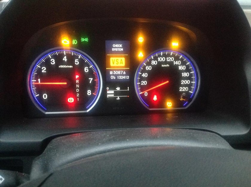 Honda CR-V 2008 год индикатор TSA