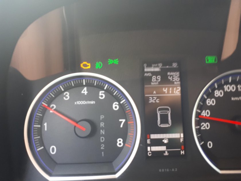 Honda CR-V 2008 год индикатор TSA