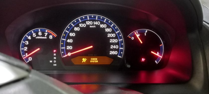 Ошибки Хонда Аккорд 7 SRS