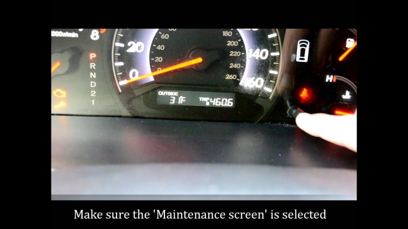 Honda element ошибка maint