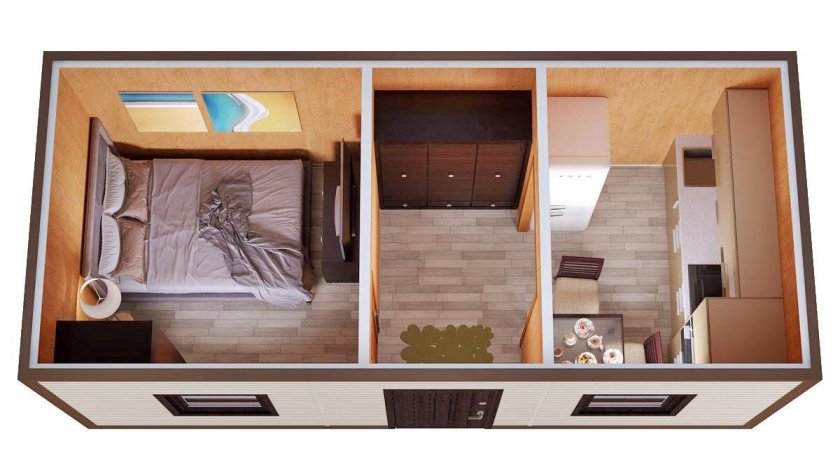 Модуль бытовка 6х2.4