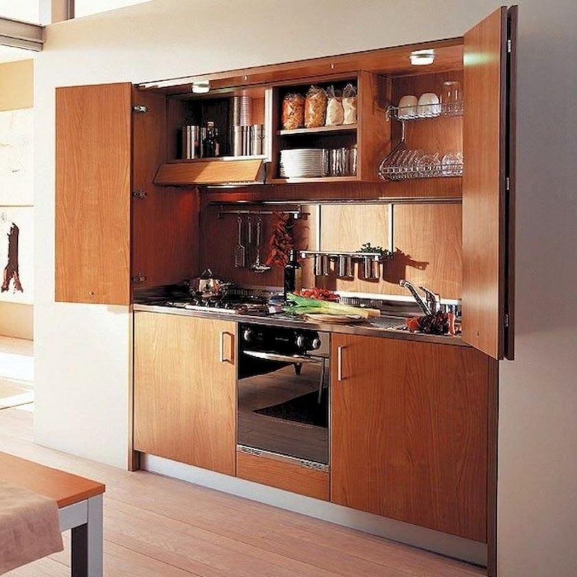 Эрго 30h004 мини-кухня офисная 118*60*214 (береза)