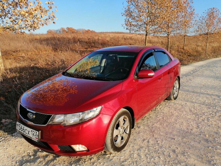 Киа Церато красная