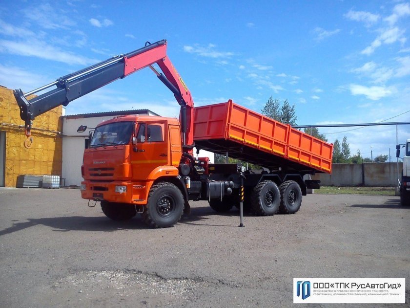 КАМАЗ 43118 самосвал с грейфером