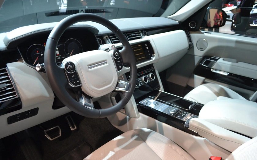 Range Rover белый салон