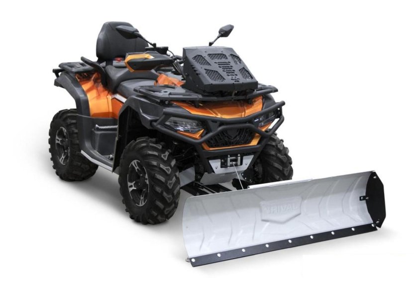 Квадроцикл со снегоотвалом