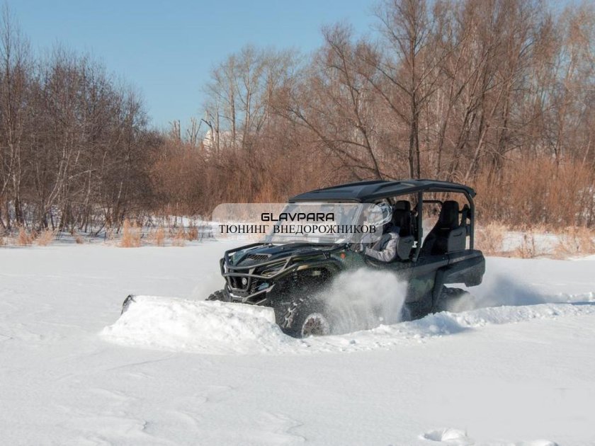 Снегоотвал на мотоцикл
