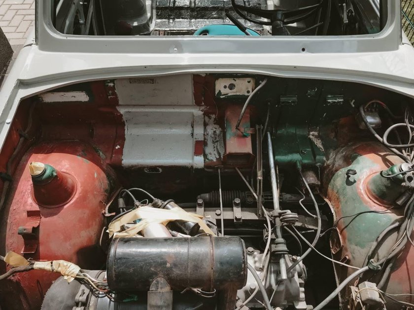 Покраска моторного отсека Нива