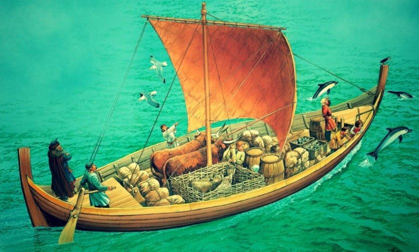 Торговое судно викингов Кнорр