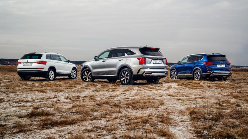 BMW x1 и Skoda Kodiaq