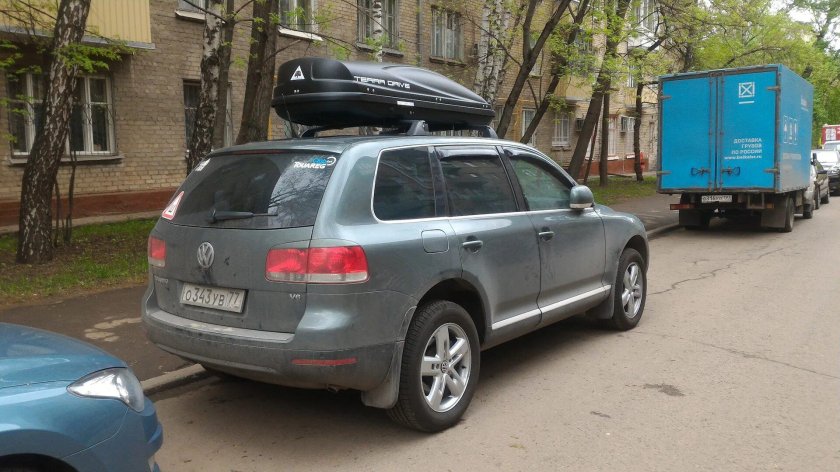 Бокс на крышу Фольксваген Туарег 1 поколения