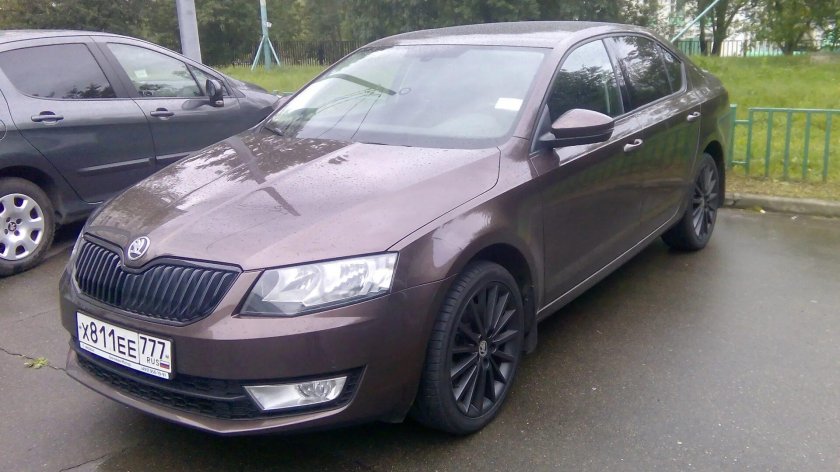 Шкода Октавия 2017 коричневая