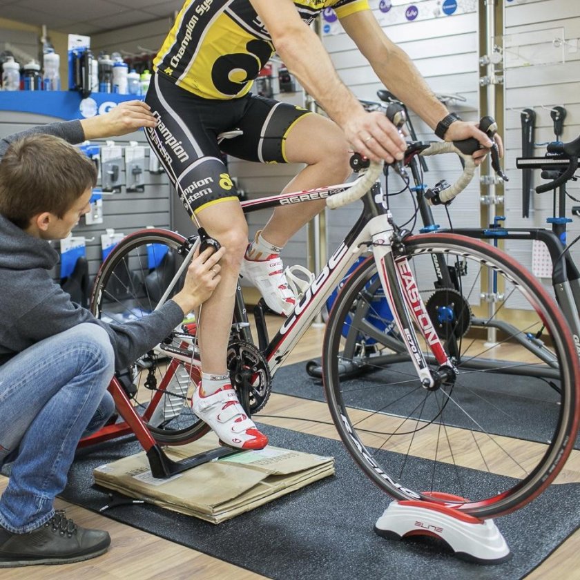 Посадка велосипедиста