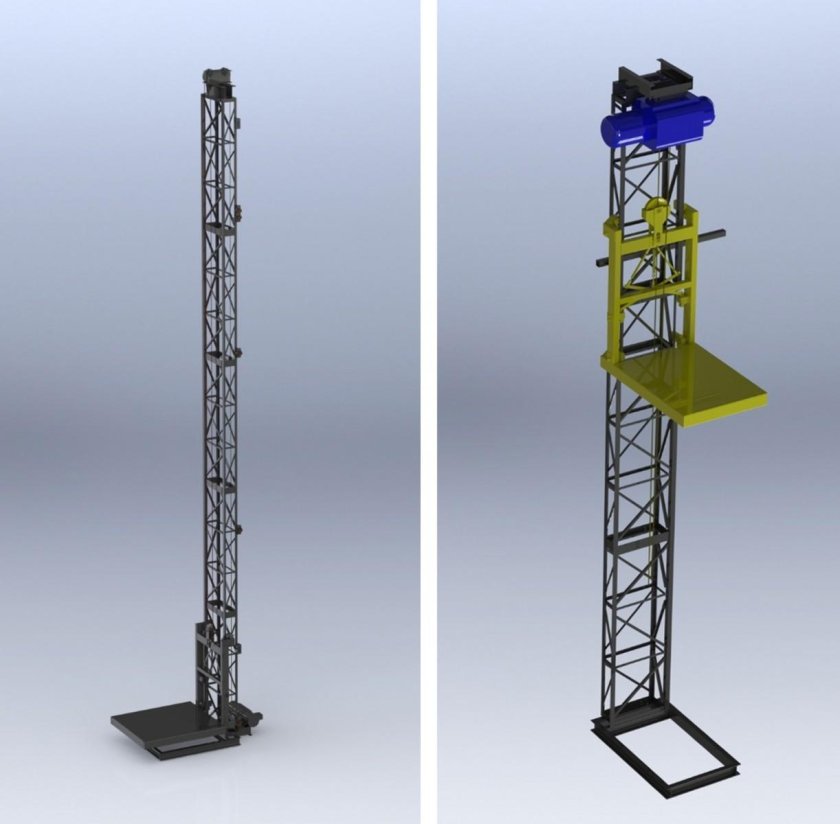 Мачтовый подъемник с-598а