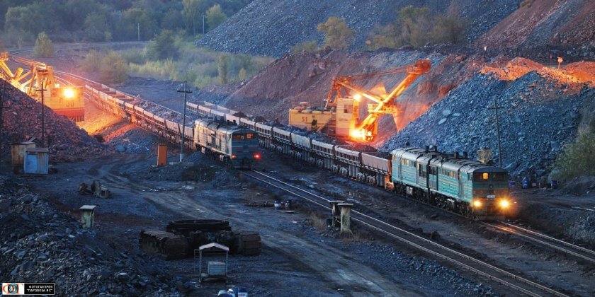 Михайловский ГОК погрузка руды