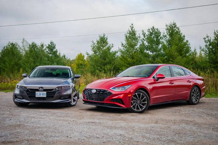 Hyundai Sonata и Honda acord
