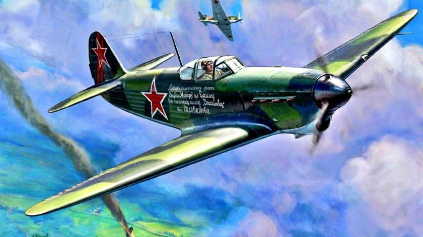 Советский истребитель "як-1б"
