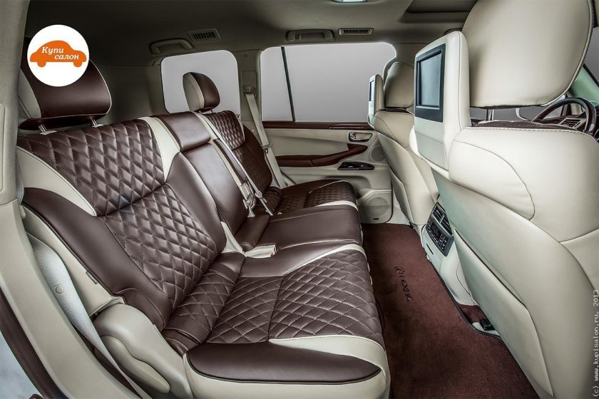 Lexus LX 570 белый салон