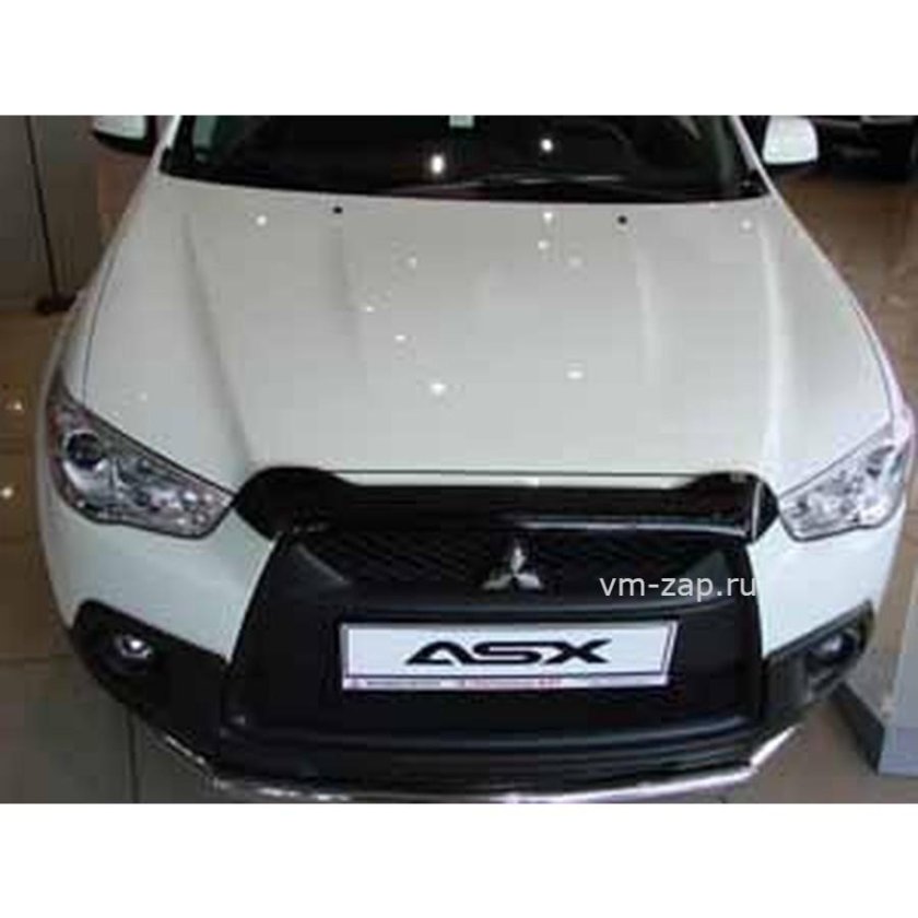 Дефлектор капота для Mitsubishi ASX (2010-2012) (короткий)