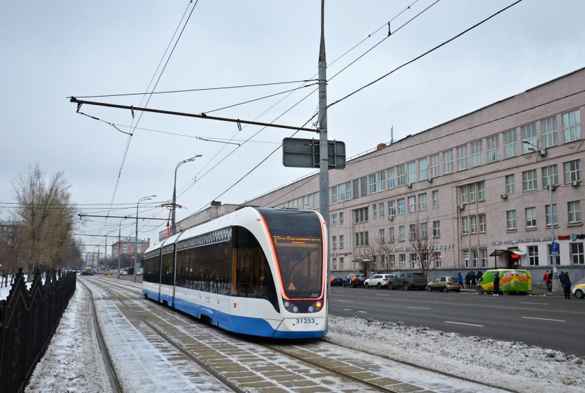 Электро трамвай в Москве
