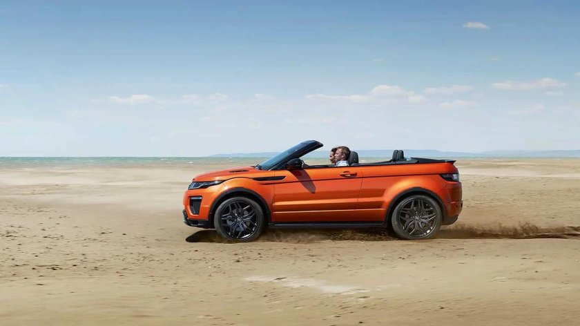 Рендж Ровер кабриолет желтый