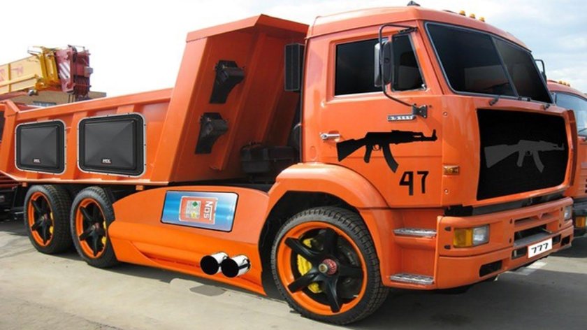 КАМАЗ 65115 тягач тюнингованный