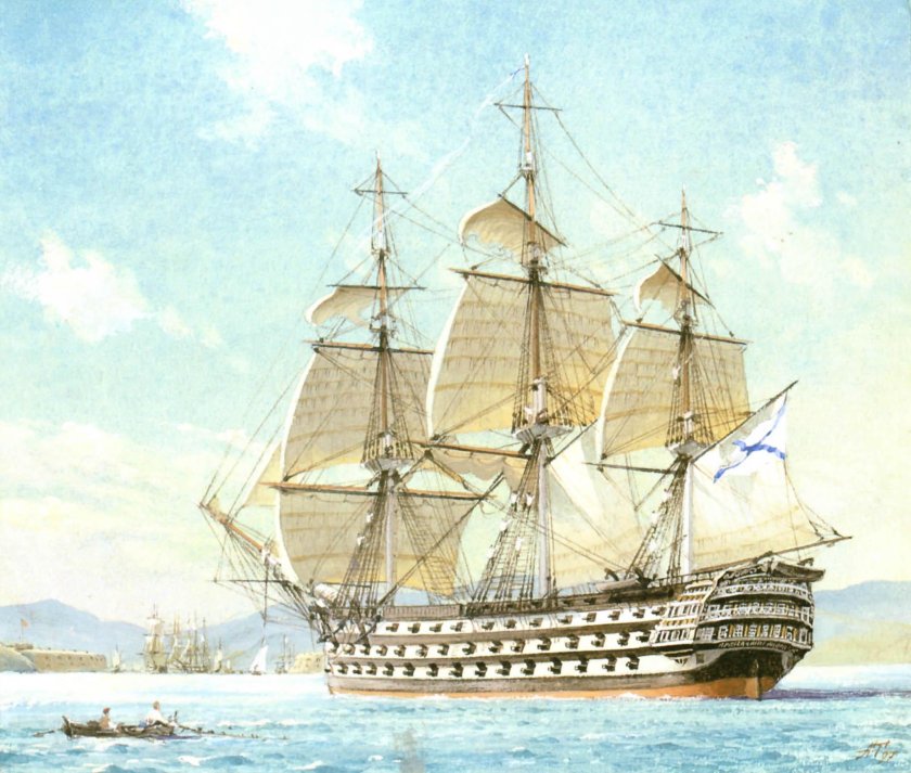 Двенадцать апостолов линейный корабль, 1841