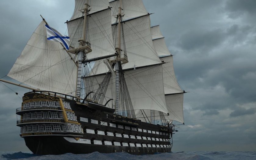 Парусный корабль мановар