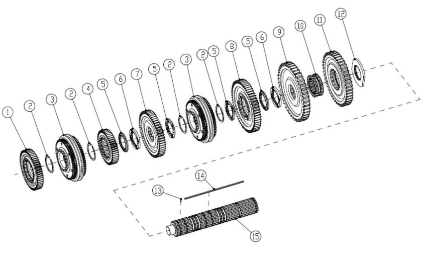 Синхронизатор демультипликатора 9js135ta