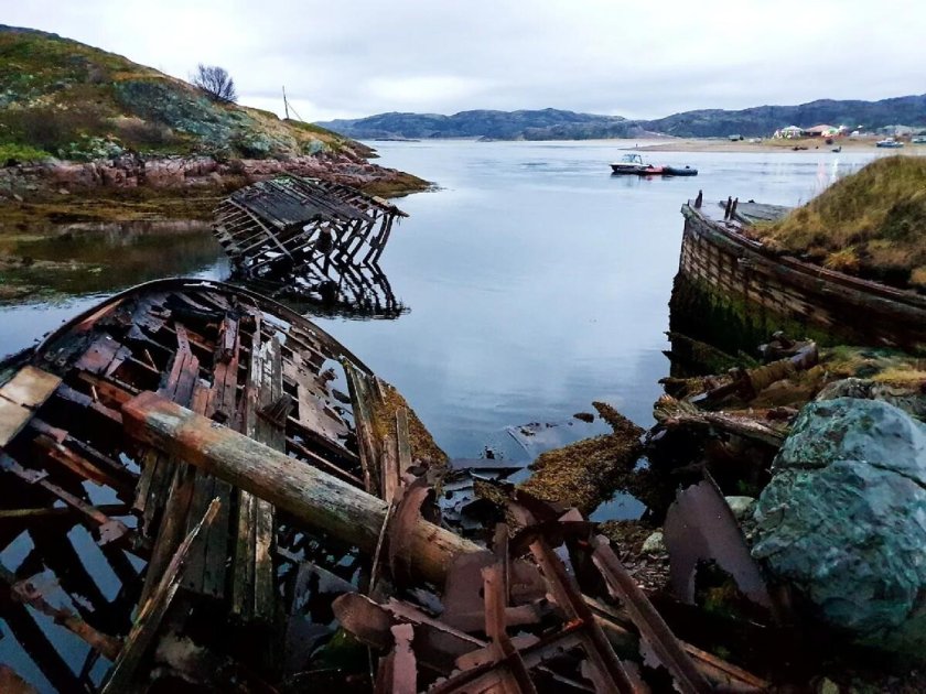 Мурманск Териберка кладбище кораблей