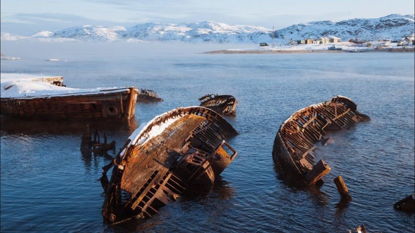 Баренцево море Мурманск Териберка