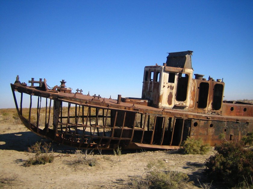 Муйнак Узбекистан кладбище кораблей