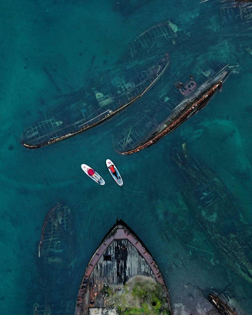 Мурманск Териберка кладбище кораблей