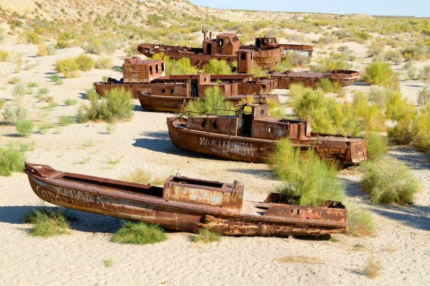 Муйнак Узбекистан кладбище кораблей