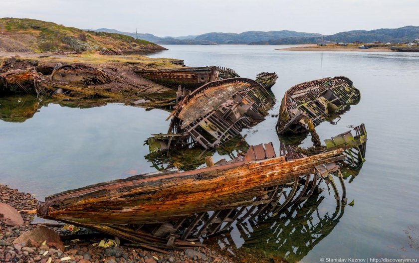 Кладбище кораблей Териберка