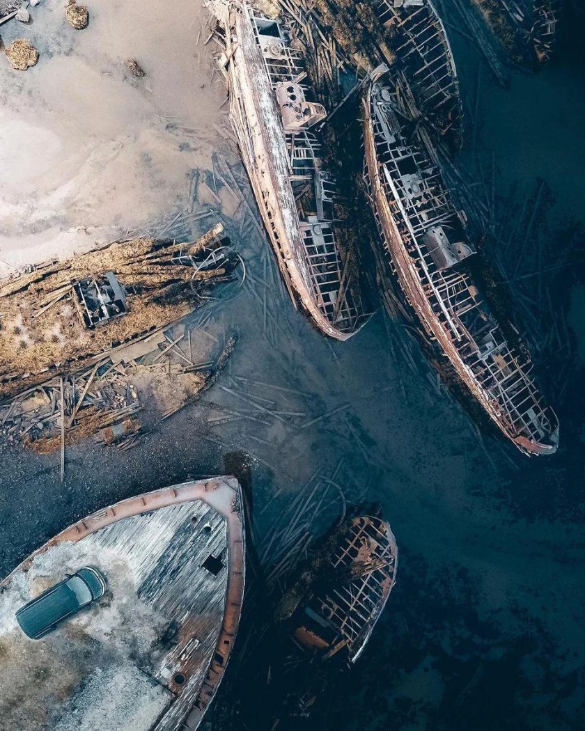 Кладбище кораблей Баренцево море