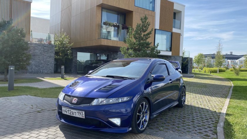 Хонда Цивик тайп р синий