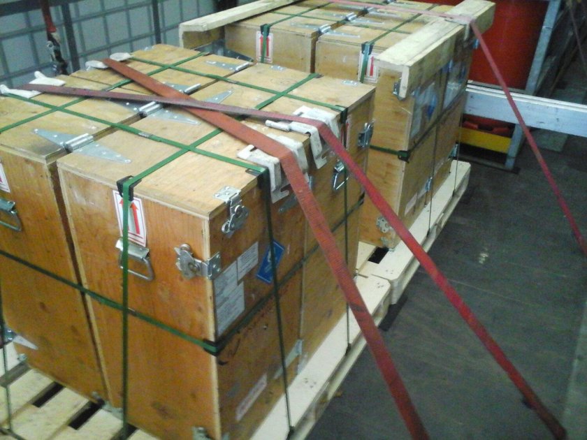 Крепление груза на паллете