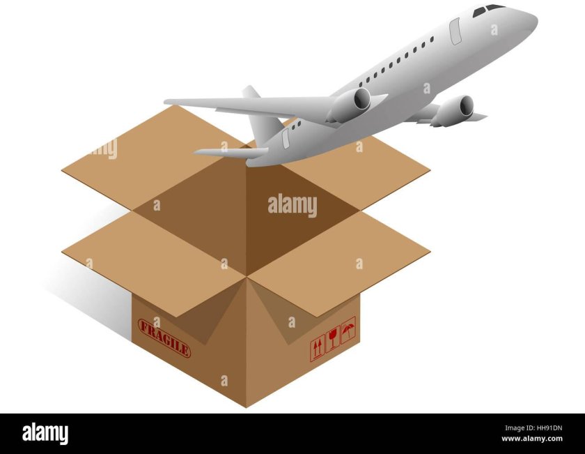 Коробка самолет