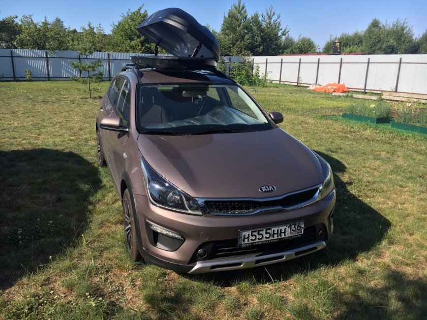 Kia Rio x-line багажник на крышу