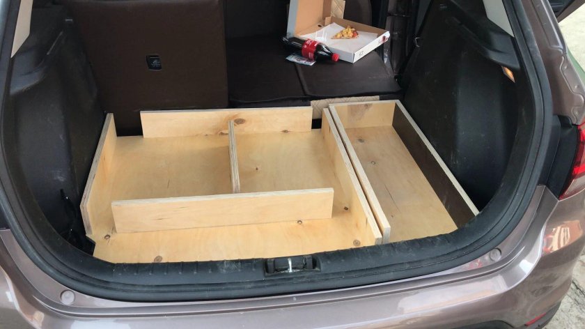 Фальшпол пол багажника Kia Rio 4