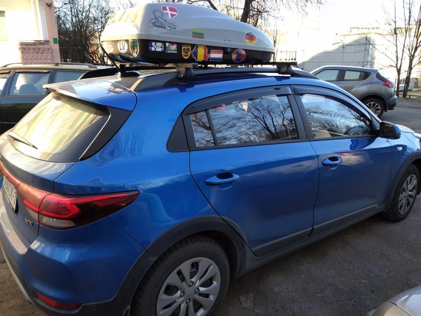 Kia Rio x-line багажник на крышу